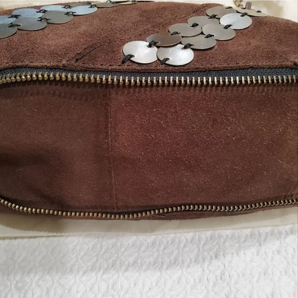Fossil Fifty Four Whitney Suede Hobo Bag